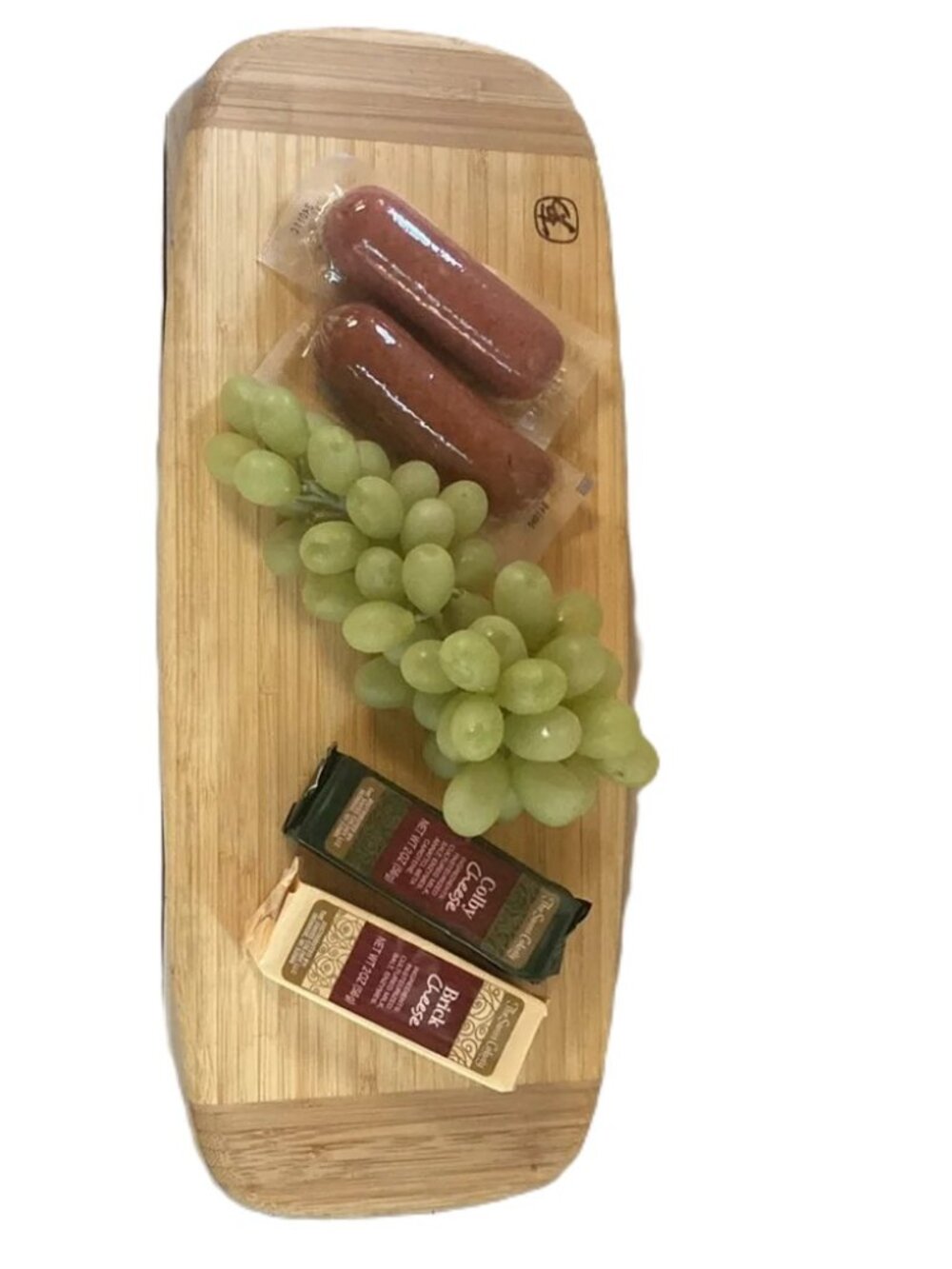 2 Tone Cutting Charcuterie Cheese Serving Board BAMBOO  Eco Friendly 14.5 x 6 in